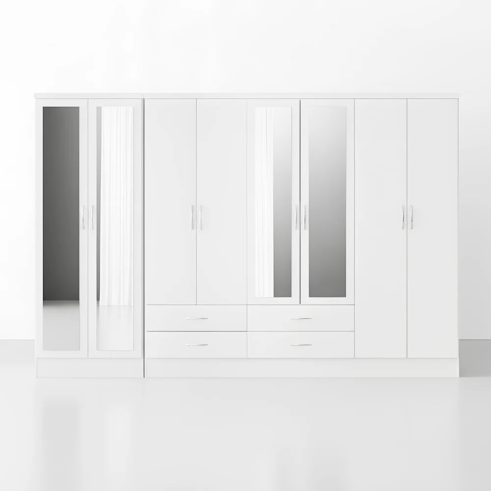 Maison Wardrobe - 8 Door+Railing