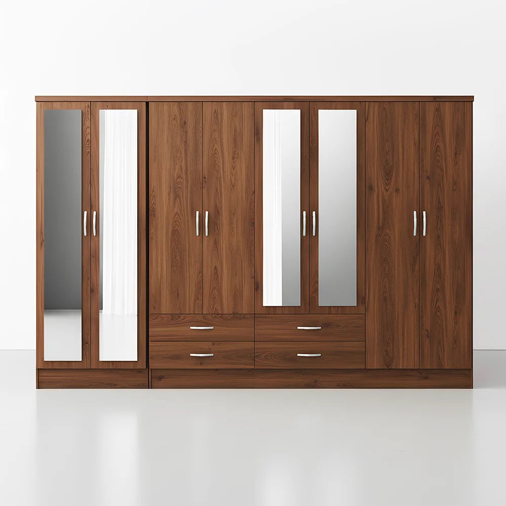 Maison Wardrobe - 8 Door+Railing