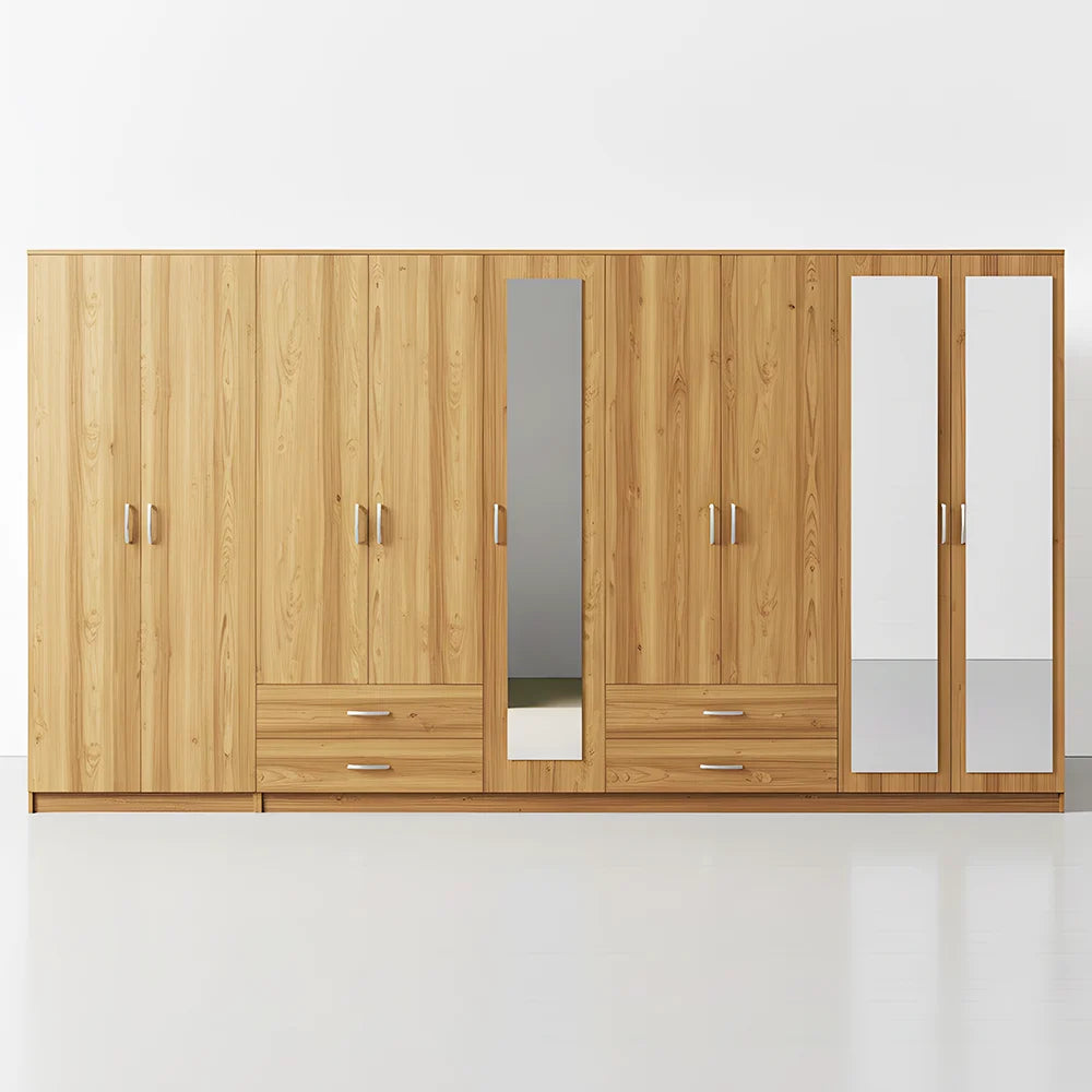Maison Wardrobe - 9 Door+Railing