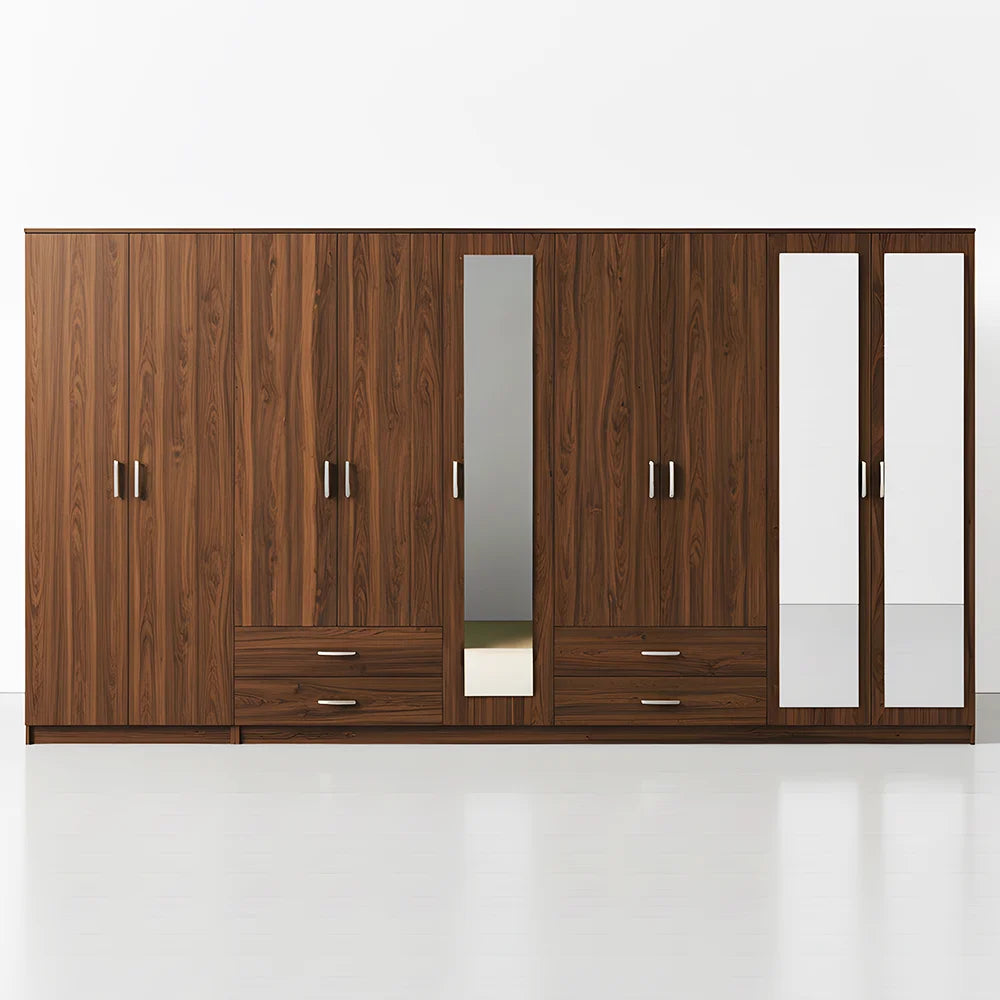 Maison Wardrobe - 9 Door+Railing