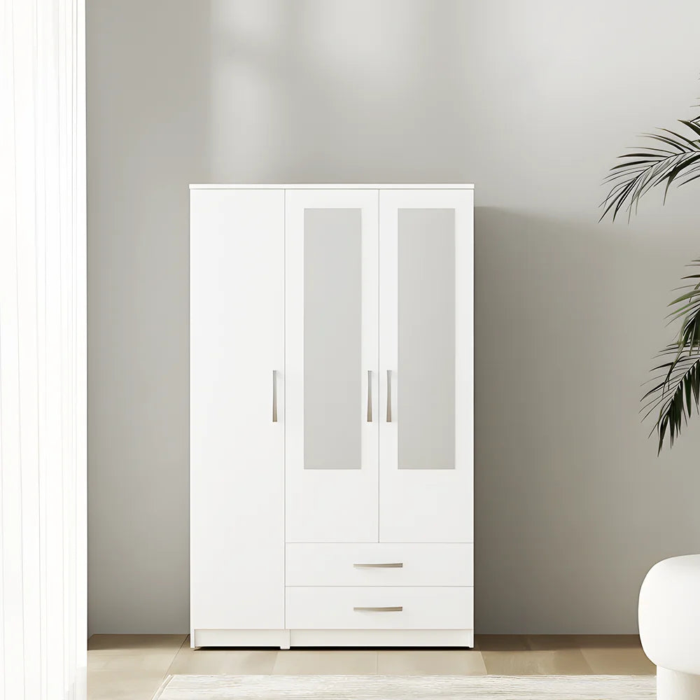 Maison Wardrobe- 3 Doors + Shelf + Divider