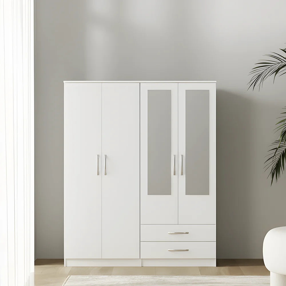 Maison Wardrobe- 4 Doors + Shelf