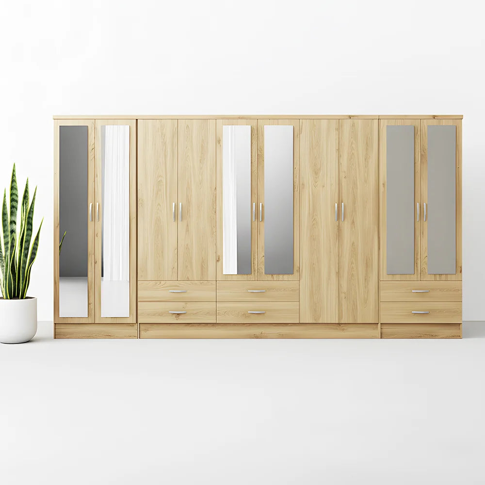 Maison Wardrobe - 10 Door+Railing