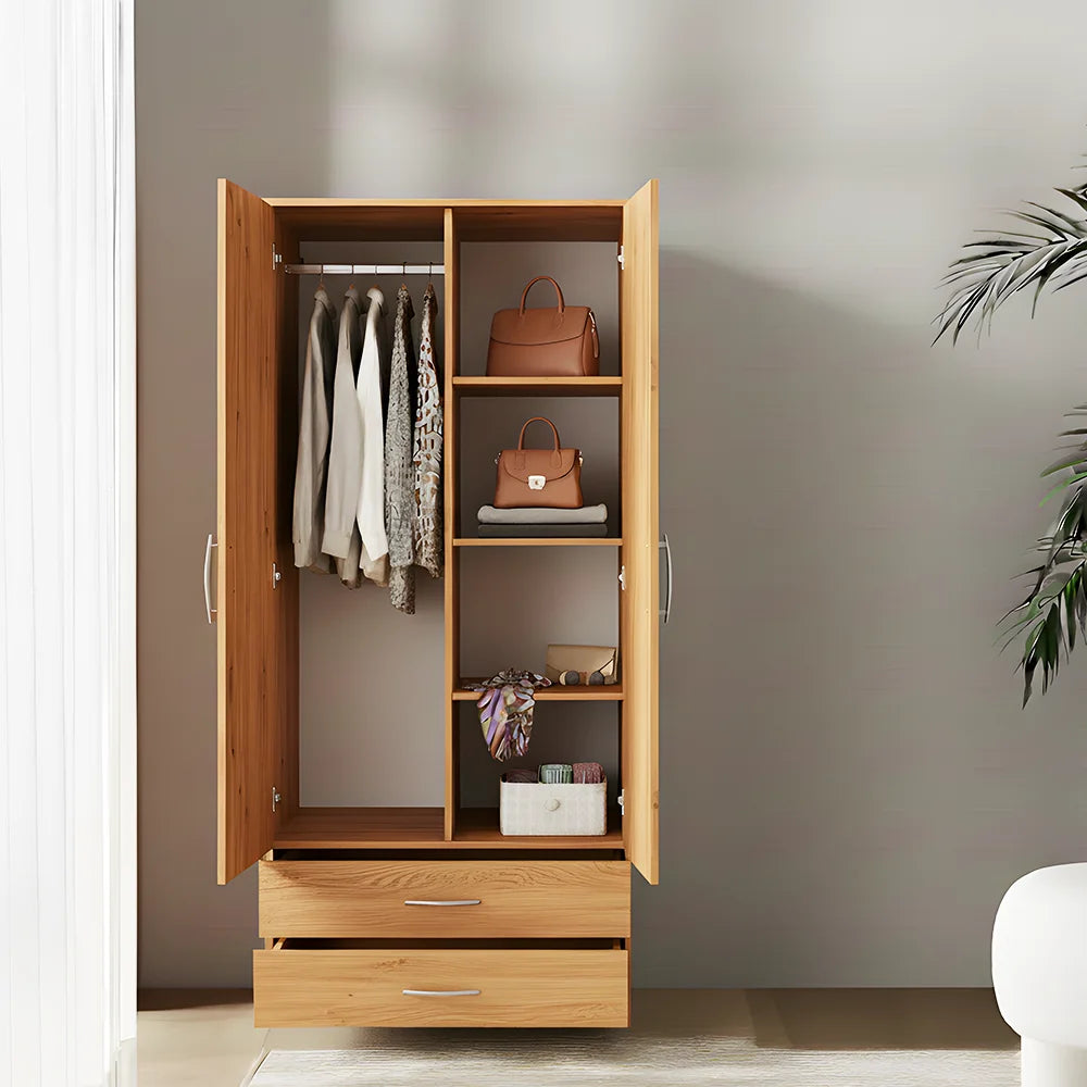 Maison Wardrobe- 2 Door + Shelf + Divider