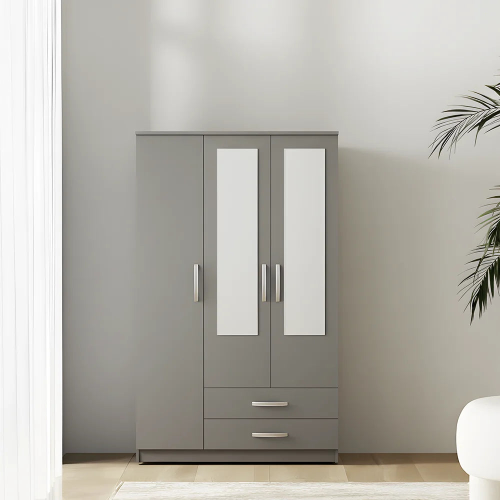 Maison Wardrobe- 3 Doors + Shelf + Divider