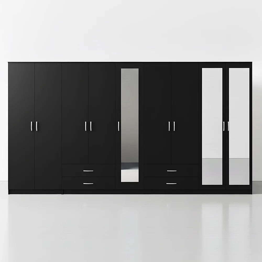 Maison Wardrobe - 9 Door+Railing