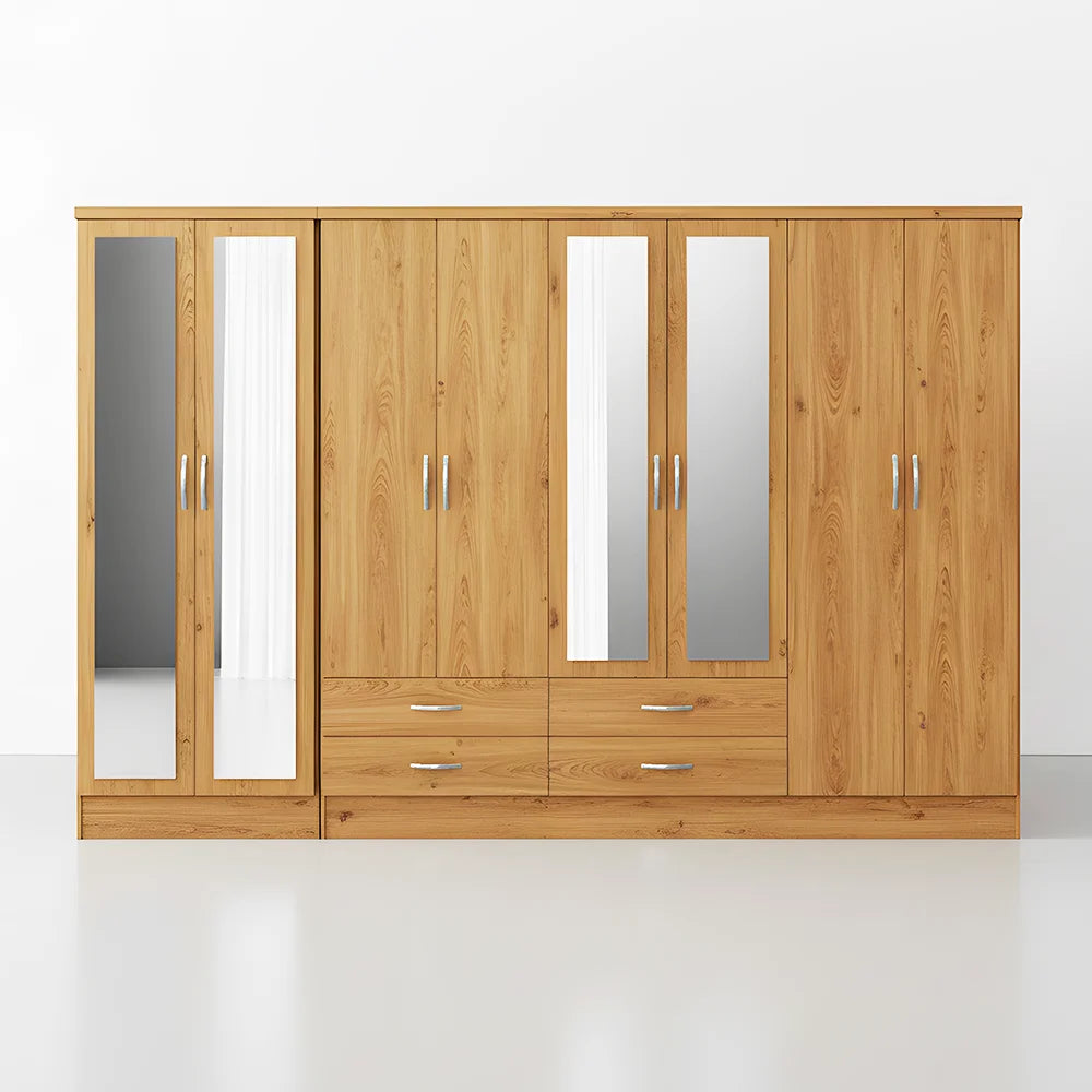 Maison Wardrobe - 8 Door+Railing