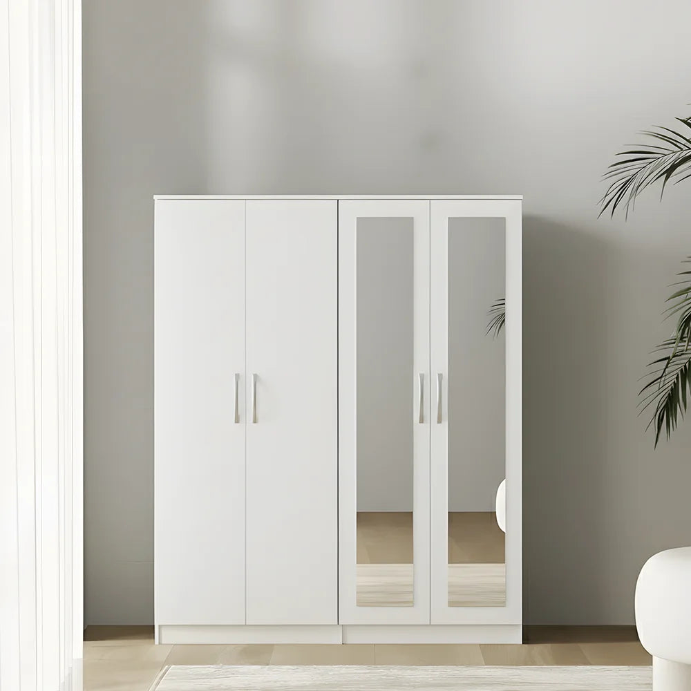 Maison Wardrobe - 4 Door+Divider+Shelves