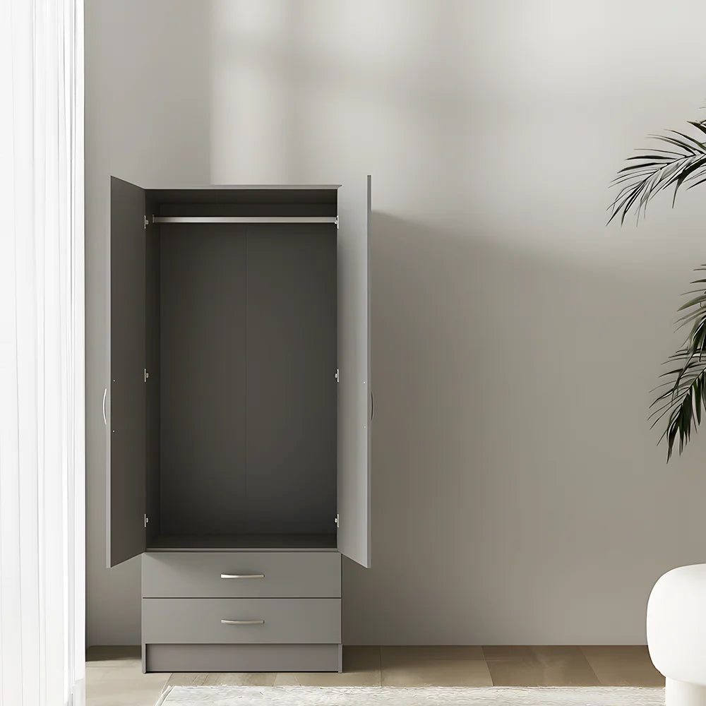 Maison Wardrobe- 2 Door + Shelf + Divider