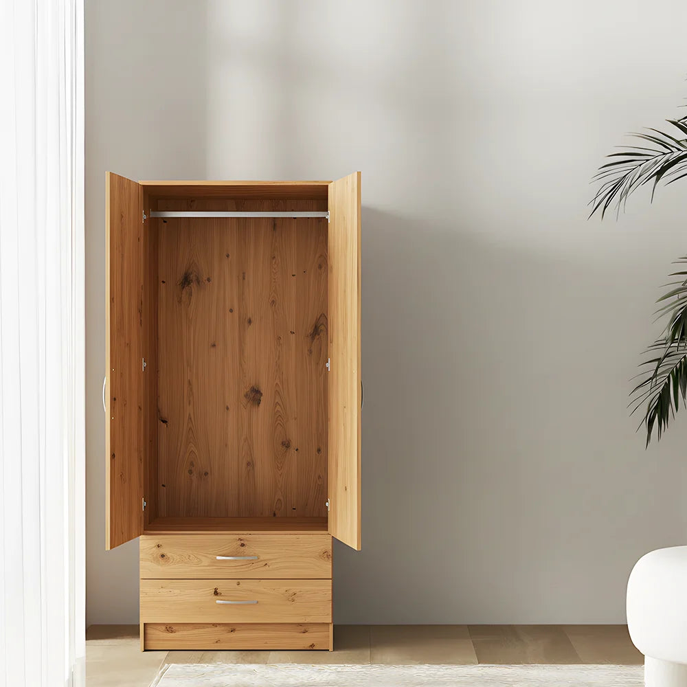 Maison Wardrobe- 2 Door + Shelf + Divider