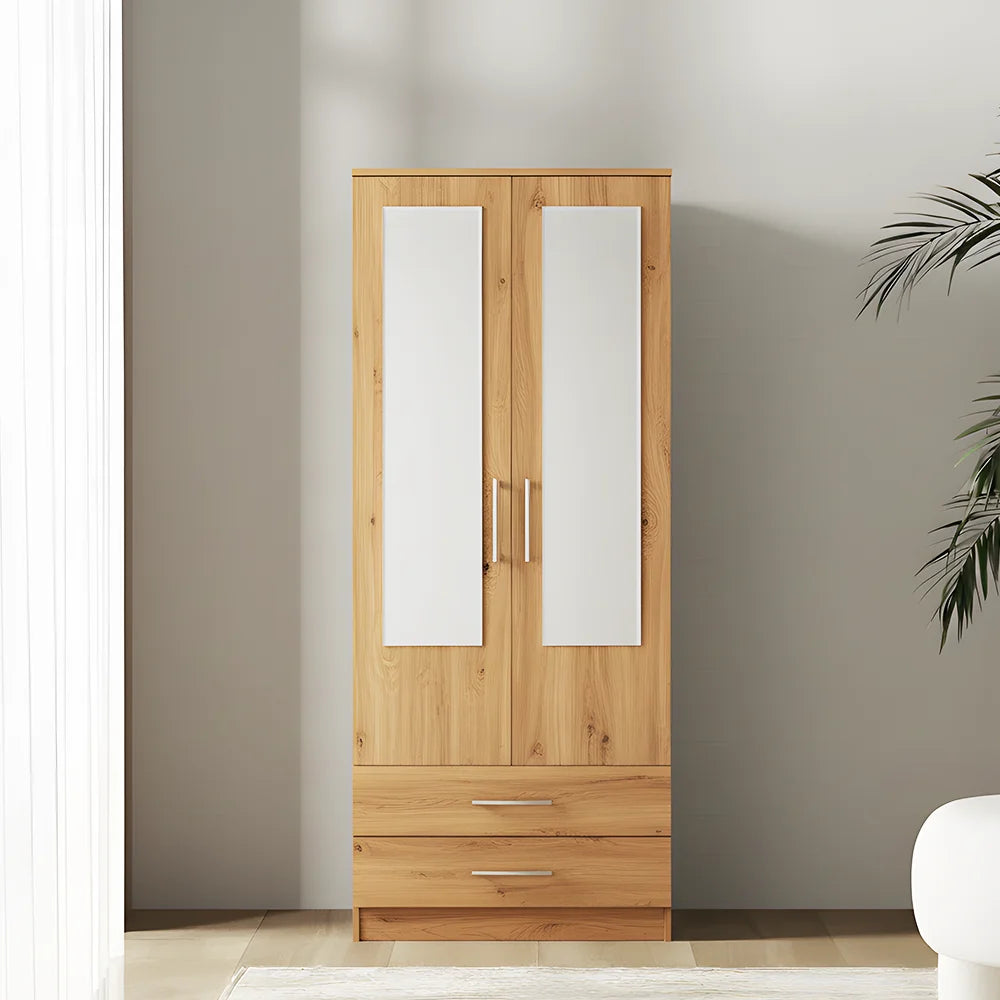 Maison Wardrobe- 2 Door + Shelf + Divider