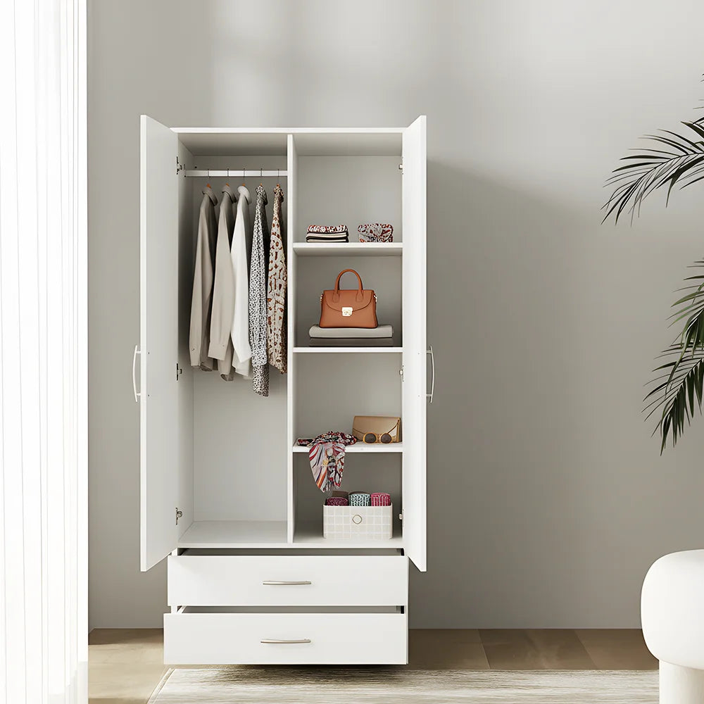 Maison Wardrobe- 2 Door + Shelf + Divider