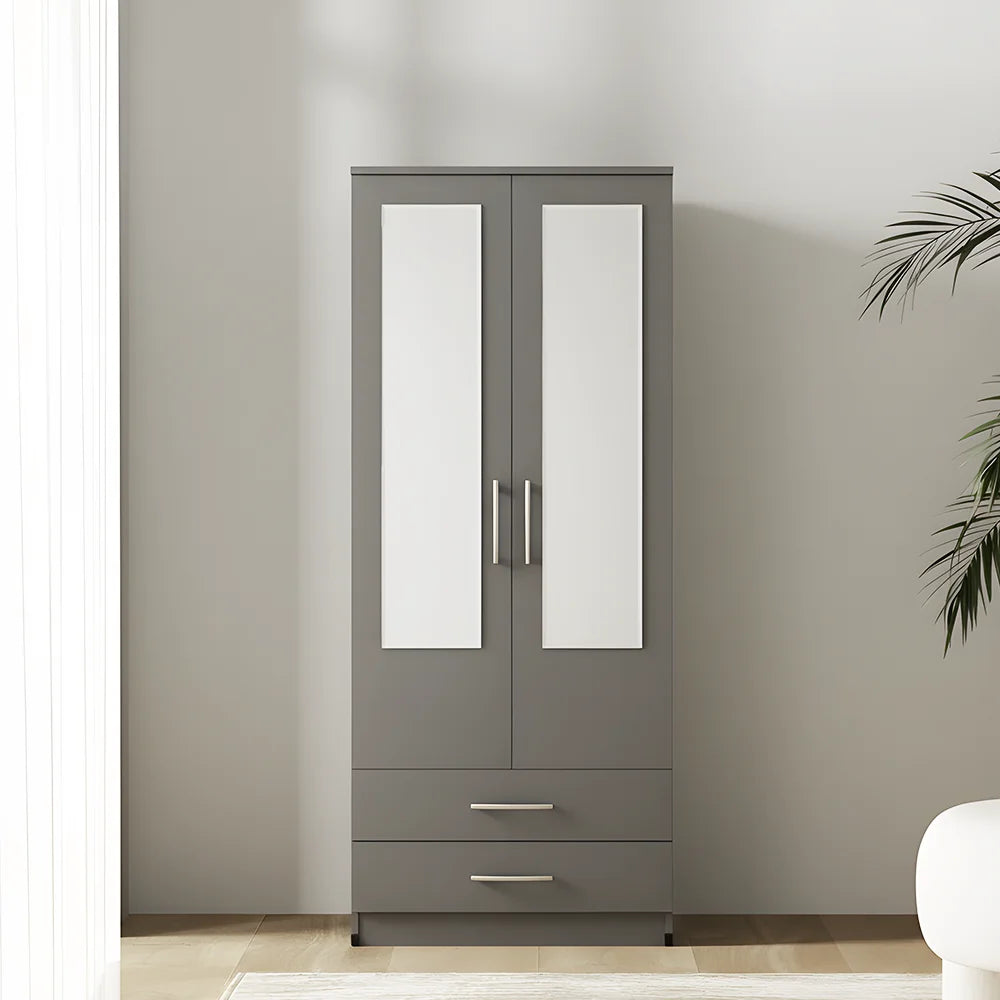 Maison Wardrobe- 2 Door + Shelf + Divider