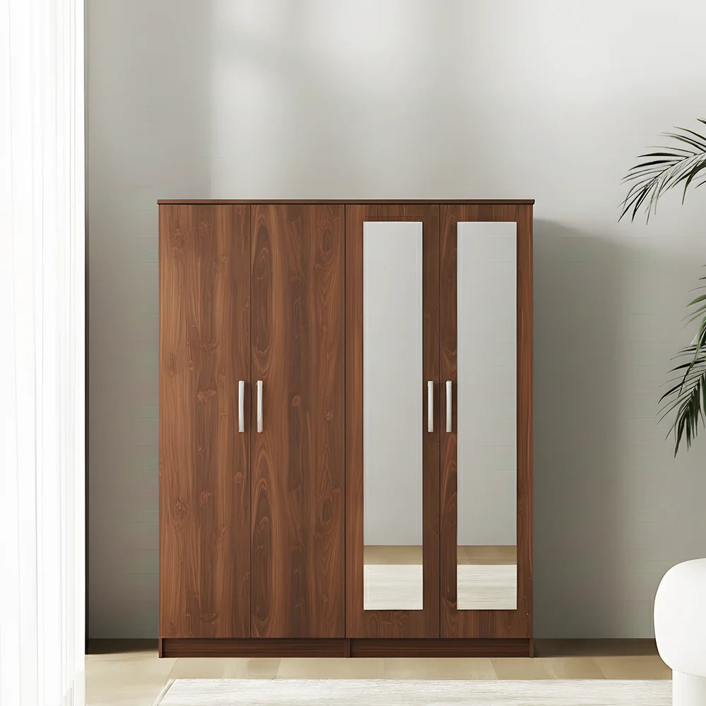 Maison Wardrobe- 4 Doors + Shelf